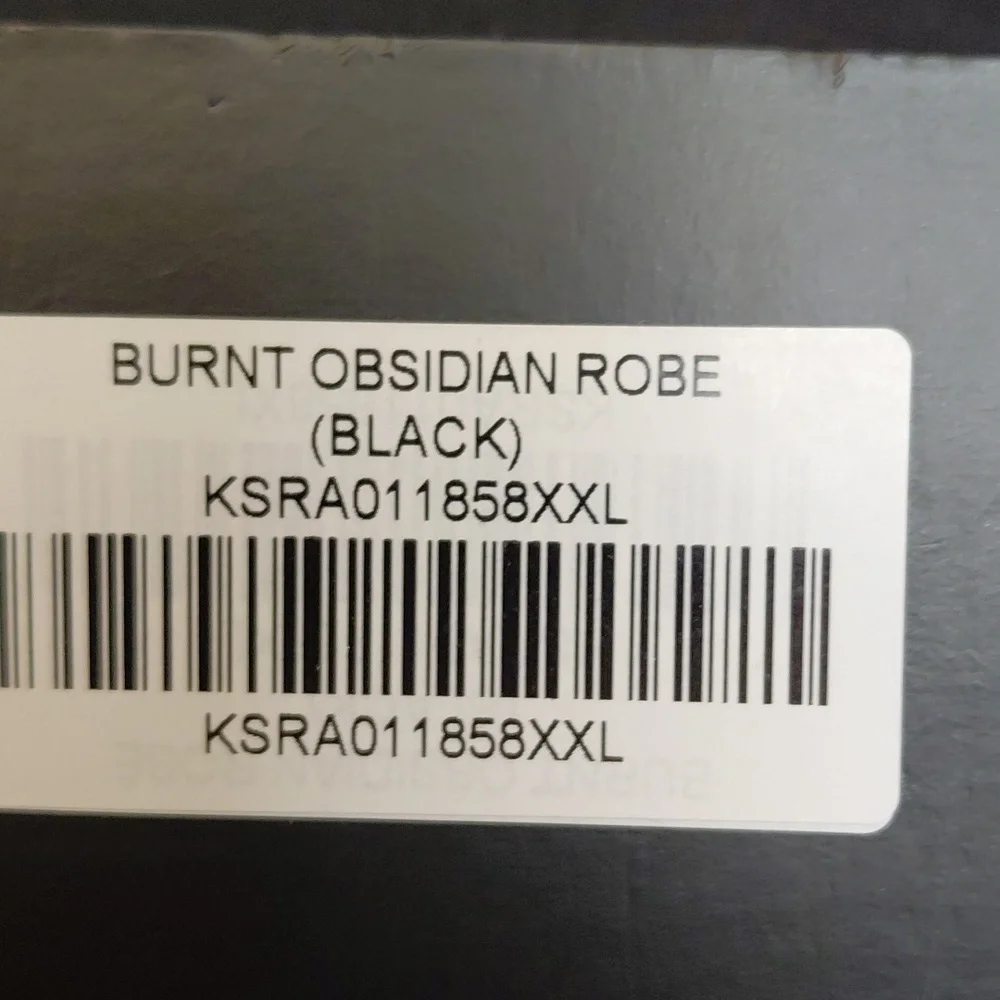 KILLSTAR 2X BLACK VELVET BURNT OBSIDIAN ROBE WITH POCKETS - Picture 6 of 6